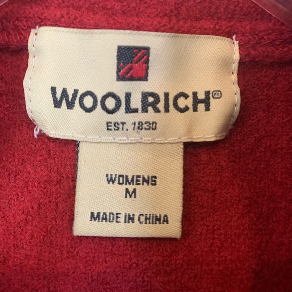Woolrich 100% Wool Ruby Red Zip Up Vest - Picture 4 of 9